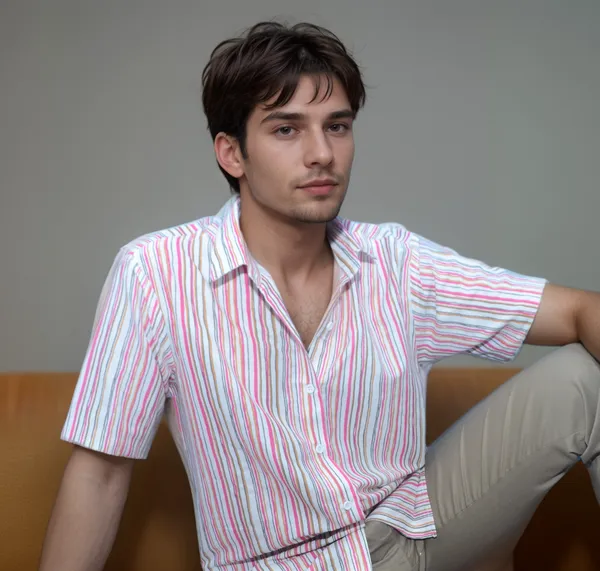Striped_Soft_Viscose_Half_Sleeve_Shirt_For_Men