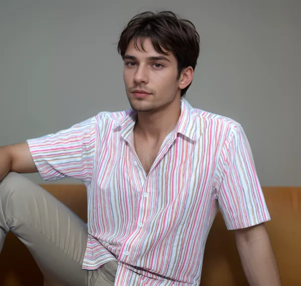 Striped_Soft_Viscose_Half_Sleeve_Shirt_For_Men