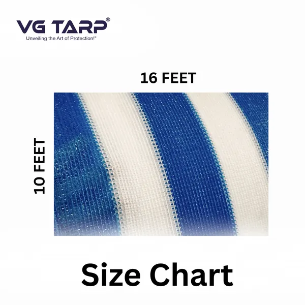 VG_Tarp_Blue_&_White_HDPE_Shade_Net_–_10_x_16_Feet,_UV_Resistant,_Durable,_Breathable,_Non-Waterproof_–_Ideal_for_Car_Parking,_Garden,_Balcony_&_Outdoor_Use