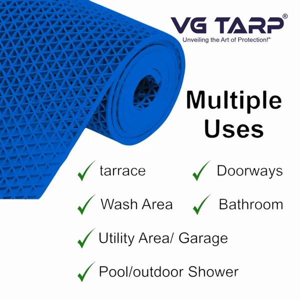 VG_TARP_Door_Mat_2x3_Blue_S-Mat_|_Long_Lasting_Multi_Purpose_Mat_for_Entrance_Doormat,_Home,_Bedroom,_Bathroom,_Offices_and_Home_Decoration_|_Water_Resistant_(Material-Rubber)_(2x3,_Blue)