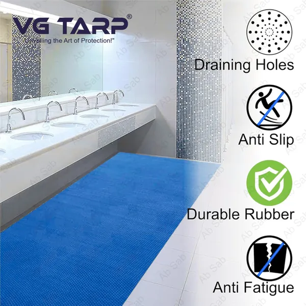 VG_TARP_Door_Mat_2x3_Blue_S-Mat_|_Long_Lasting_Multi_Purpose_Mat_for_Entrance_Doormat,_Home,_Bedroom,_Bathroom,_Offices_and_Home_Decoration_|_Water_Resistant_(Material-Rubber)_(2x3,_Blue)