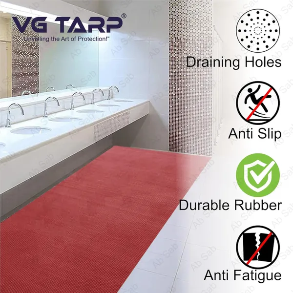 VG_TARP_Door_Mat_2x3_Red_S-Mat_|_Long_Lasting_Multi_Purpose_Mat_for_Entrance_Doormat,_Home,_Bedroom,_Bathroom,_Offices_and_Home_Decoration_|_Water_Resistant_(Material-Rubber)_(2x3,_Red)
