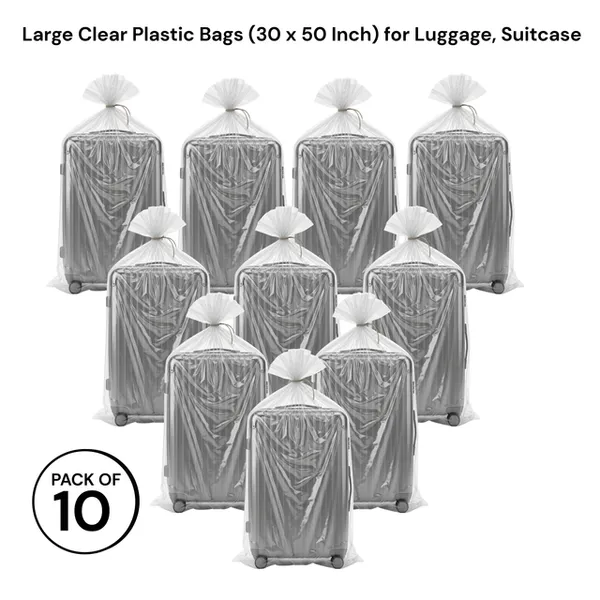 VG_TARP_Pack_of_10_|_Large_Clear_LDPE_Plastic_Bags_(30_x_50_Inch)_for_Luggage,_Suitcase,_Chair,_Mattress,_Painting,_Almirah_&_Storage_�_Dustproof_LDPE_Trolley_Covers_for_Travel_&_Moving