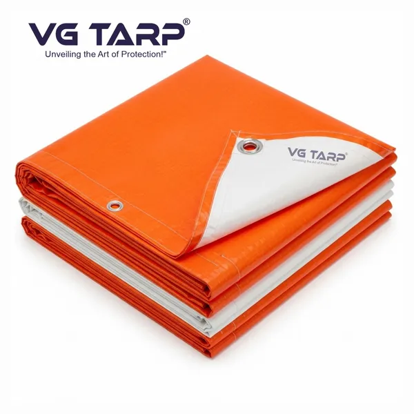 VG_Tarp_250_GSM_HDPE_Tarpaulin_6_x_9_Feet_orange_white_|_Heavy-Duty_Waterproof_Non-Filler_Sheet_for_Car_Parking_Shed,_Tin_Shed,_Bike_Cover,_Outdoor_Rainproof_Tent,_Garden,_Camping_&_Home_Use