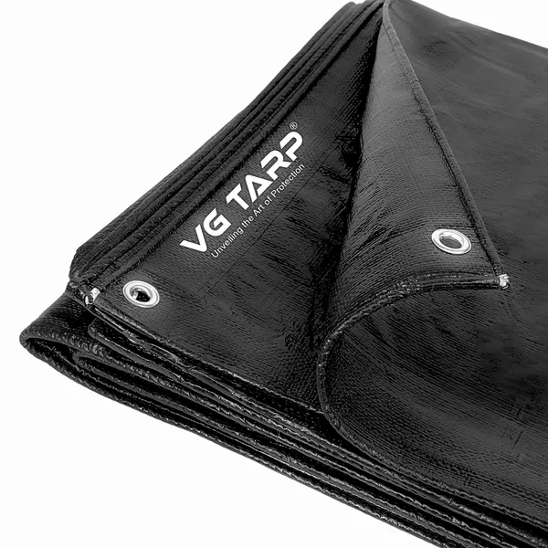 VG_Tarp_250_GSM_HDPE_Tarpaulin_6_x_9_Feet_Black_|_Heavy-Duty_Waterproof_Non-Filler_Sheet_for_Car_Parking_Shed,_Tin_Shed,_Bike_Cover,_Outdoor_Rainproof_Tent,_Garden,_Camping_&_Home_Use