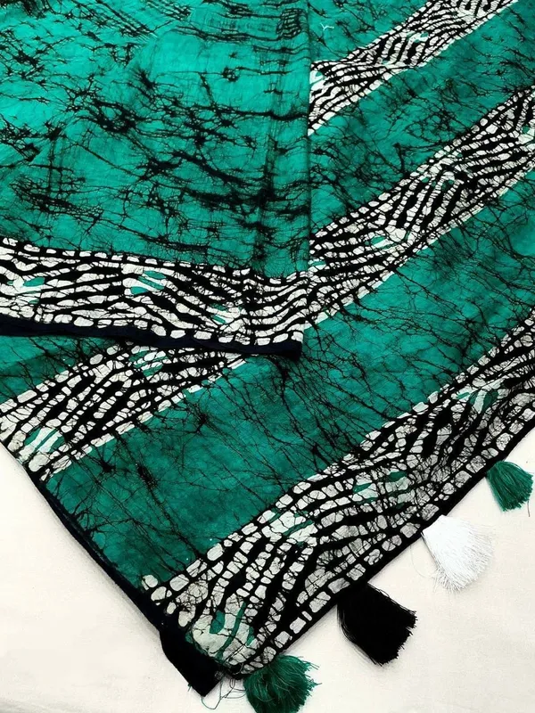 Aqua_Blue_Premium_Linen_Saree_For_Women