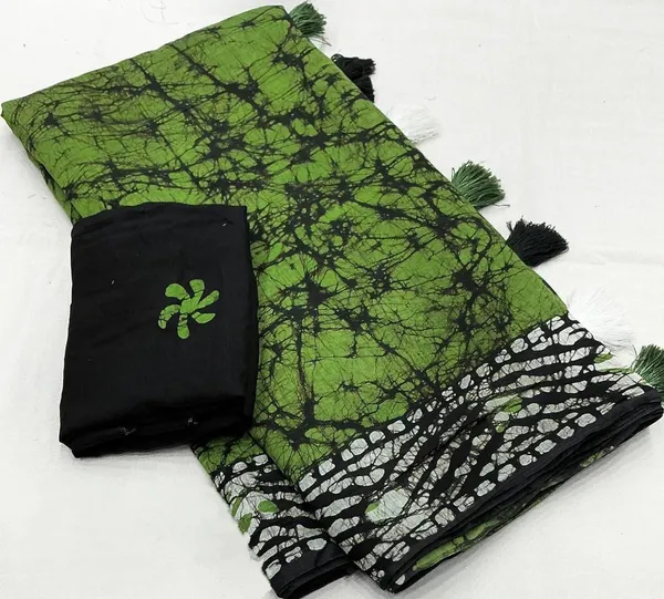 Green_Premium_Linen_Saree_For_Women