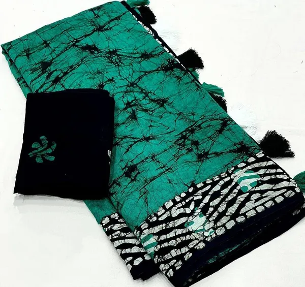 Aqua_Blue_Premium_Linen_Saree_For_Women
