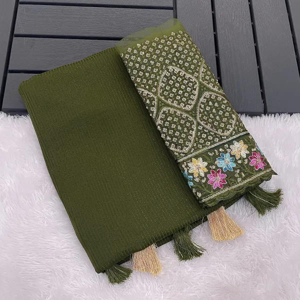 Mehendi_Premium_Chiffon_Saree_For_Women