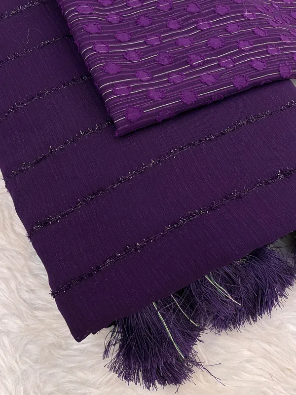 Purple_Chiffon_Saree_With_Blouse_For_Women