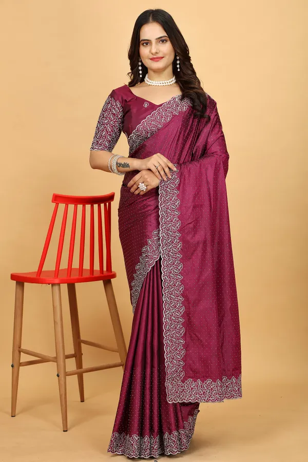 Purple_Silk_Saree_With_Blouse_Piece_For_Women