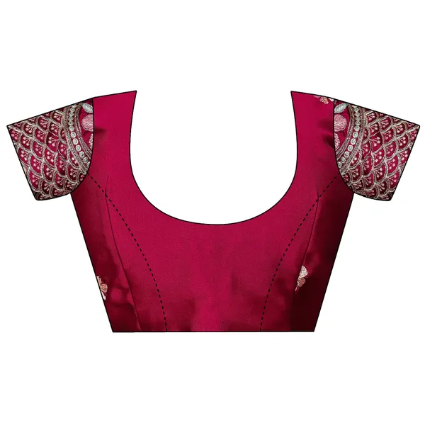 Pink_Premium_Chiffon_Saree_For_Women