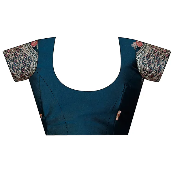 Blue_Premium_Chiffon_Saree_For_Women