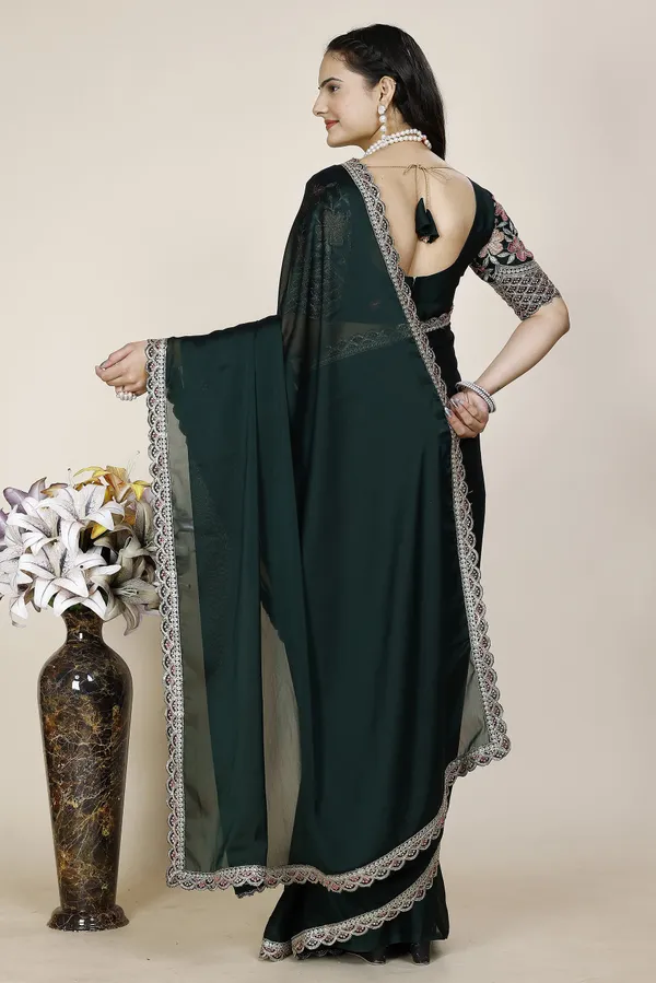 Green_Premium_Chiffon_Saree_For_Women