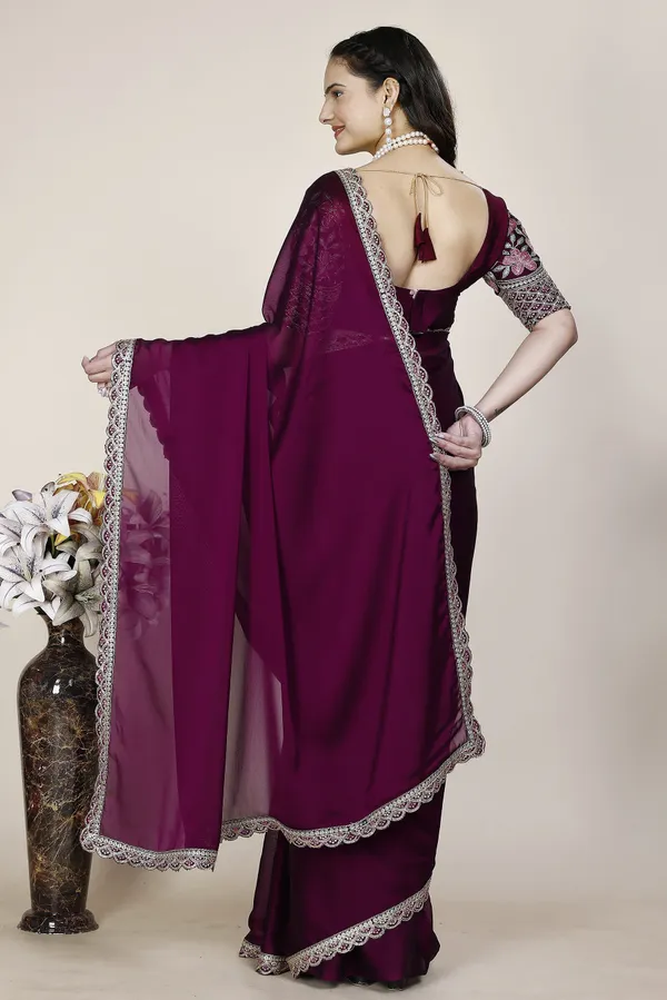 Purple_Premium_Chiffon_Saree_For_Women