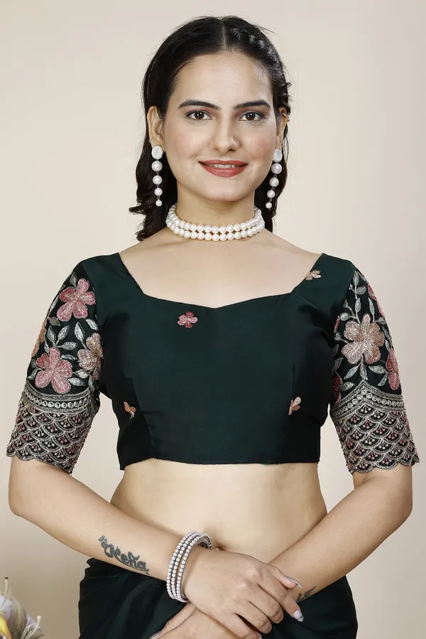 Green_Premium_Chiffon_Saree_For_Women