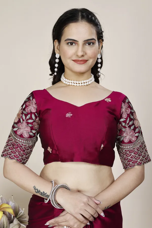Pink_Premium_Chiffon_Saree_For_Women