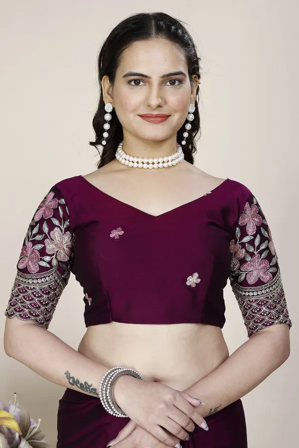 Purple_Premium_Chiffon_Saree_For_Women