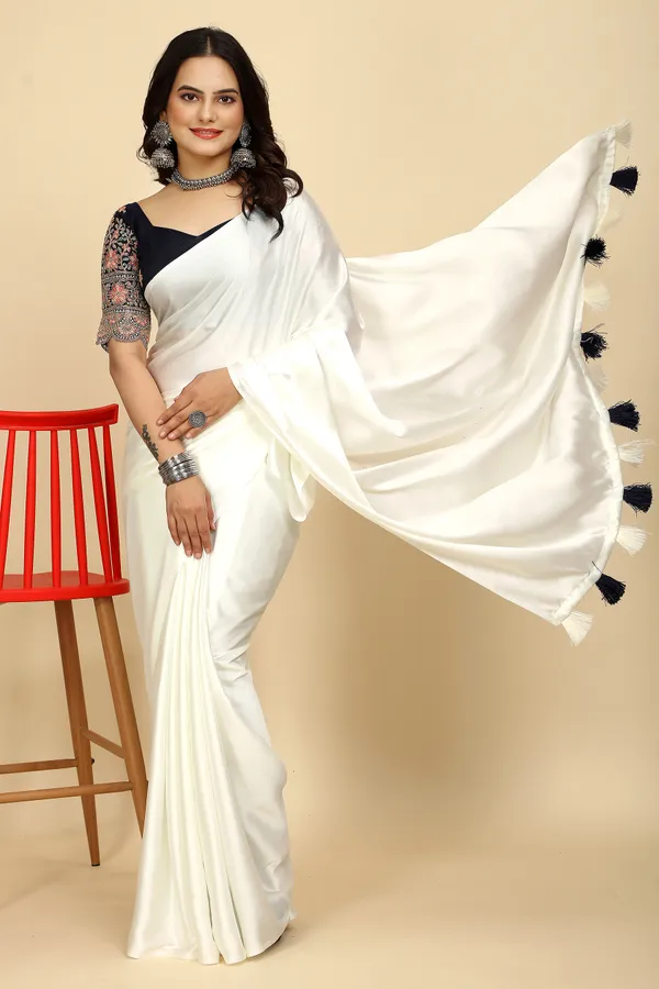 Black_Chiffon_Saree_With_Blouse_For_Women