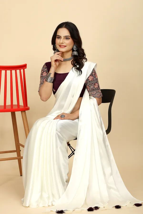 Purple_Chiffon_Saree_With_Blouse_For_Women