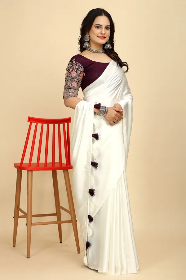 Purple_Chiffon_Saree_With_Blouse_For_Women