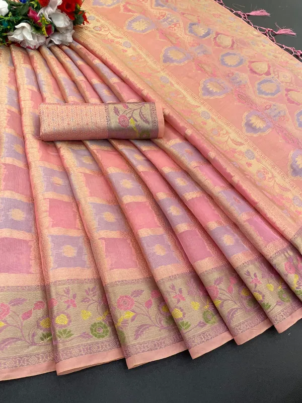 Pink_Premium_Banarasi_Silk_Saree_For_Women