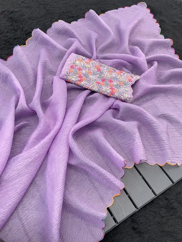 Purple_Premium_Chiffon_Saree_For_Women