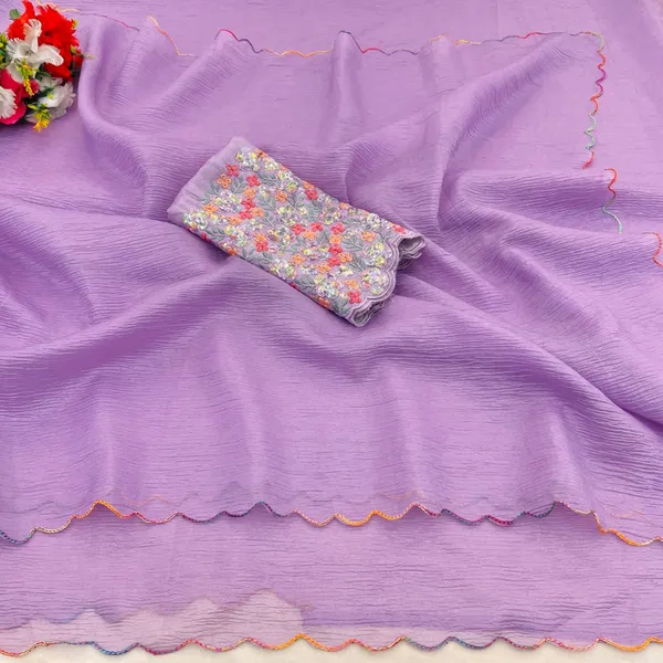 Purple_Premium_Chiffon_Saree_For_Women