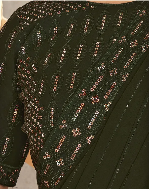 Mehendi_Georgette_Traditional_Saree_For_Women