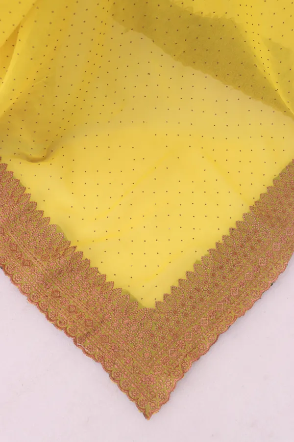 Yellow_Georgette_Traditional_Saree_For_Women