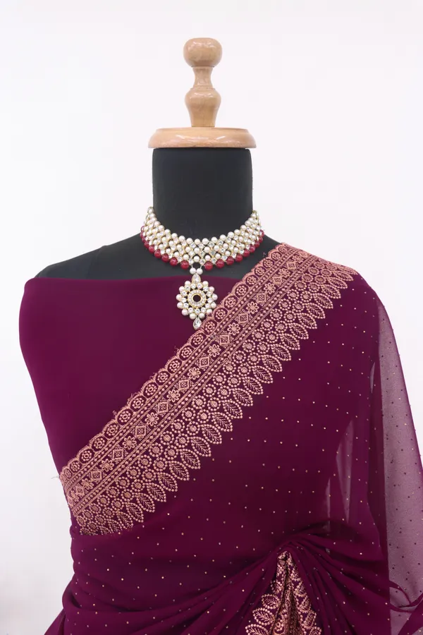 Purple_Georgette_Traditional_Saree_For_Women