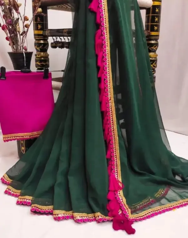 Green_Premium_Georgette_Saree_For_Women