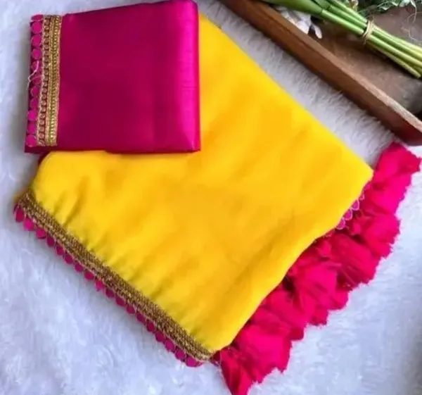 Gold_Premium_Georgette_Saree_For_Women