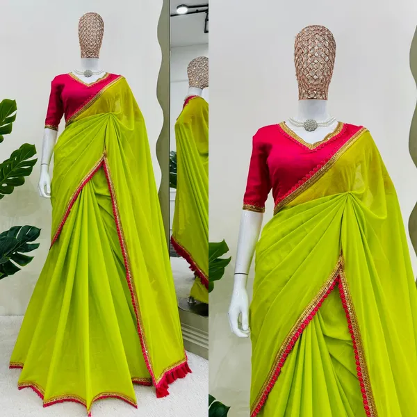 Green_Premium_Georgette_Saree_For_Women