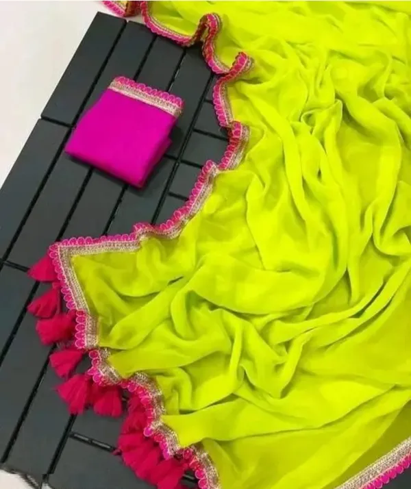 Green_Premium_Georgette_Saree_For_Women