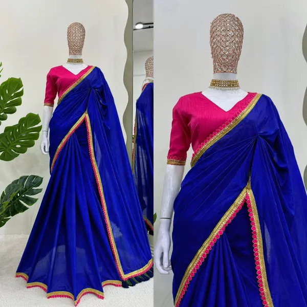 Blue_Premium_Georgette_Saree_For_Women