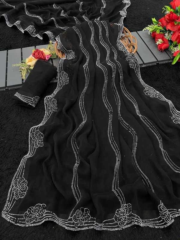 Black_Premium_Art_Silk_Saree_For_Women