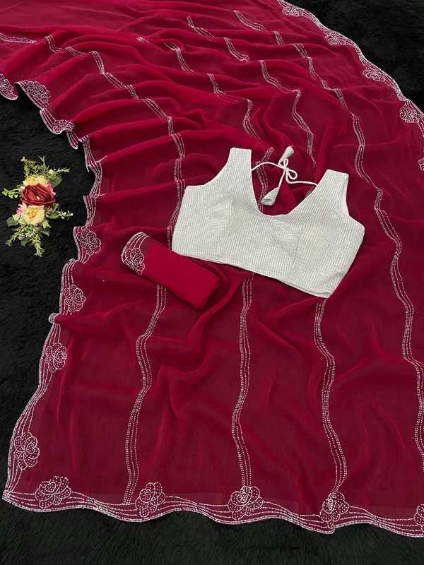 Maroon_Premium_Art_Silk_Saree_For_Women