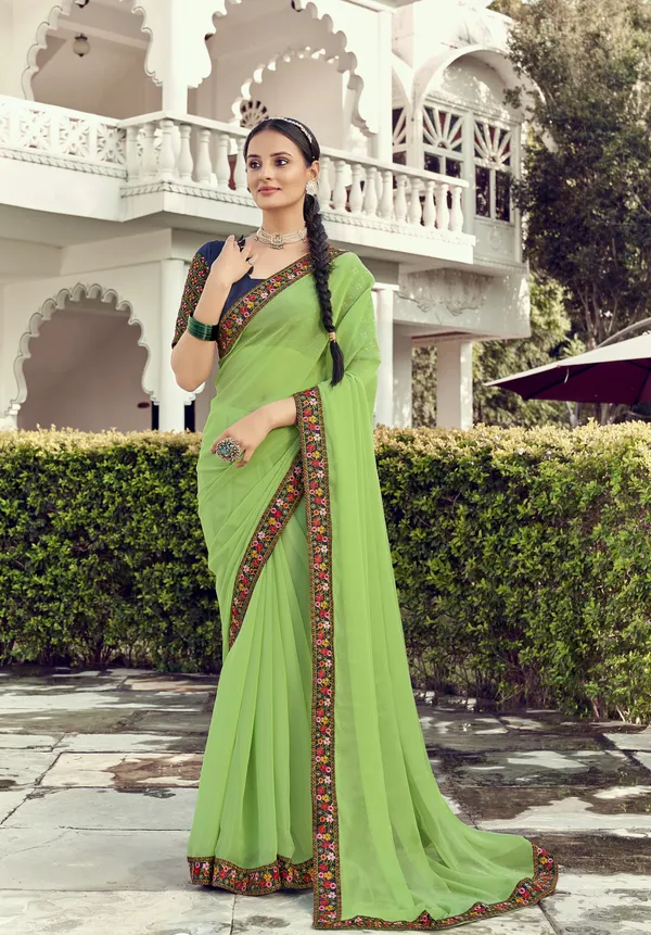 Mint_Green_Simmer_Traditional_Saree_For_Women