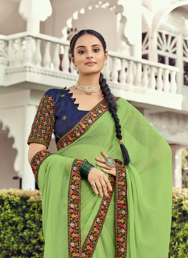 Mint_Green_Simmer_Traditional_Saree_For_Women