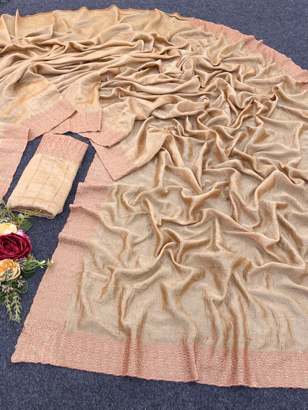 Beige_Vichitra_Silk_Traditional_Saree_For_Women