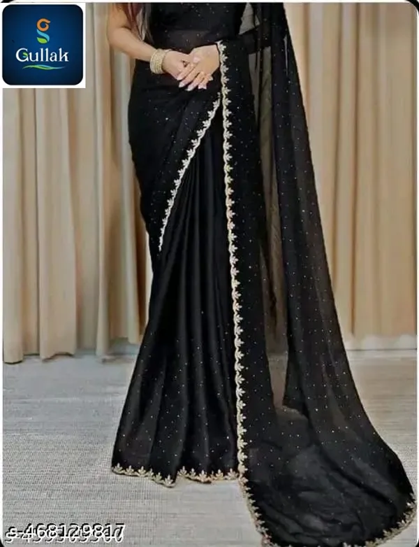 Black_Premium_Georgette_Saree_For_Women