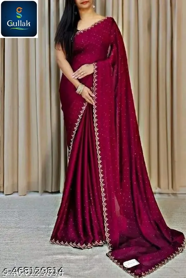 Maroon_Premium_Georgette_Saree_For_Women