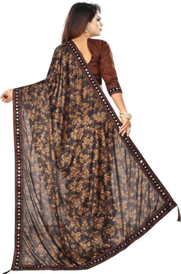 Brown_Lycra_Blend_Printed_Bollywood_Saree_For_Women