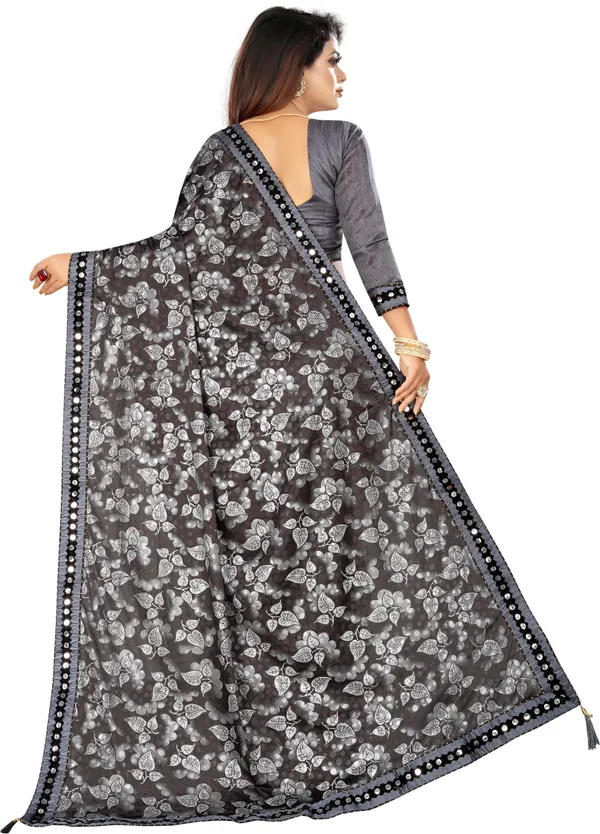Grey_Lycra_Blend_Printed_Bollywood_Saree_For_Women