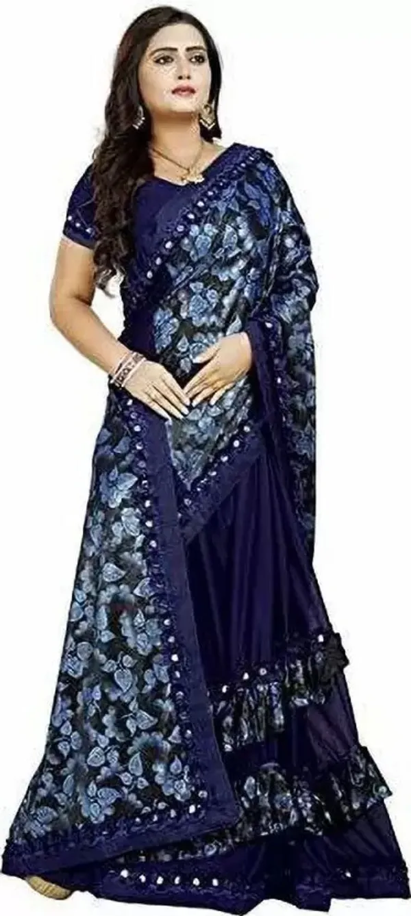 Dark_Blue_Lycra_Blend_Printed_Bollywood_Saree_For_Women