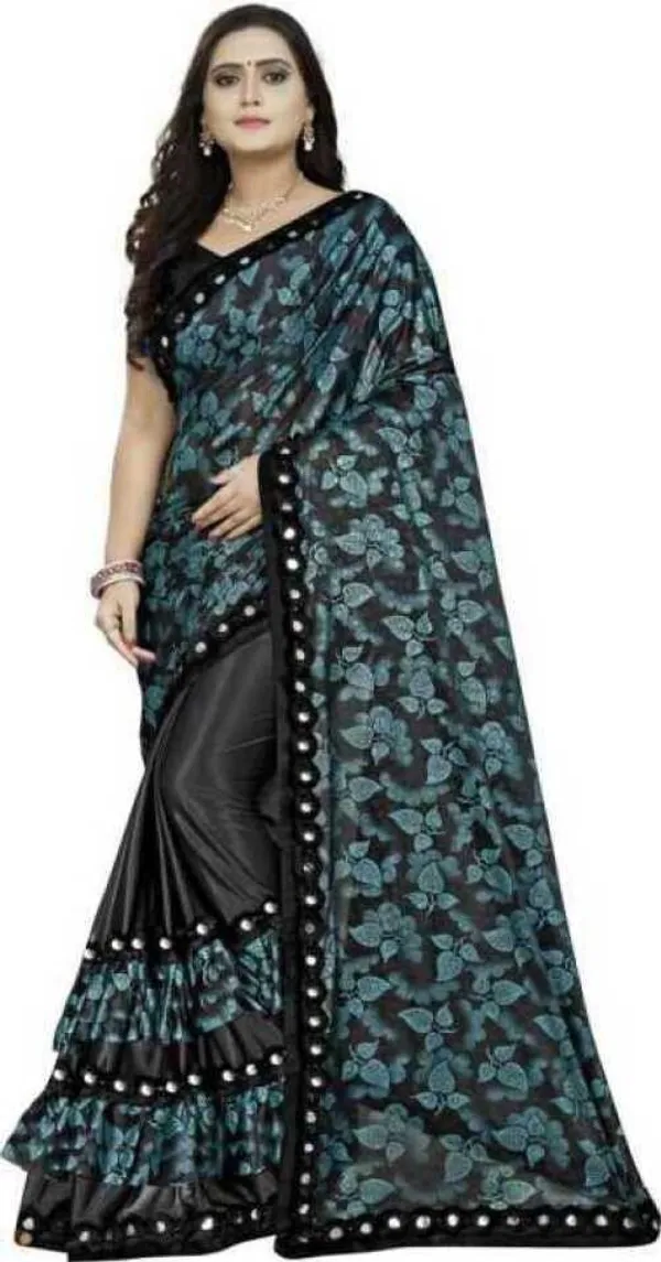 Blue_Lycra_Blend_Printed_Bollywood_Saree_For_Women
