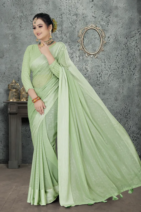 Green_Georgette_Self_Design_Bollywood_Saree_For_Women
