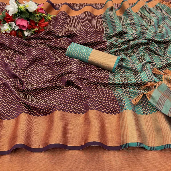 Purple_Art_Silk_Self_Design_Banarasi_Saree_For_Women