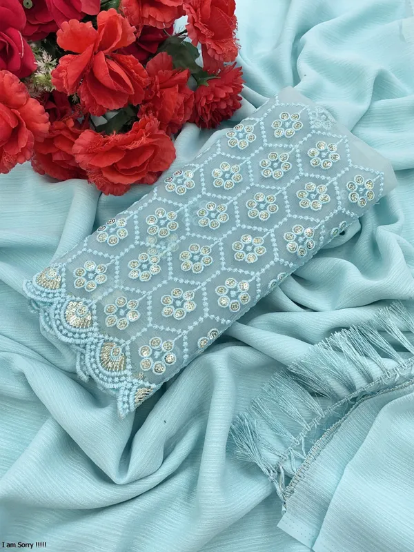 Light_Blue_Chiffon_Embroidered_Assam_Silk_Saree_For_Women